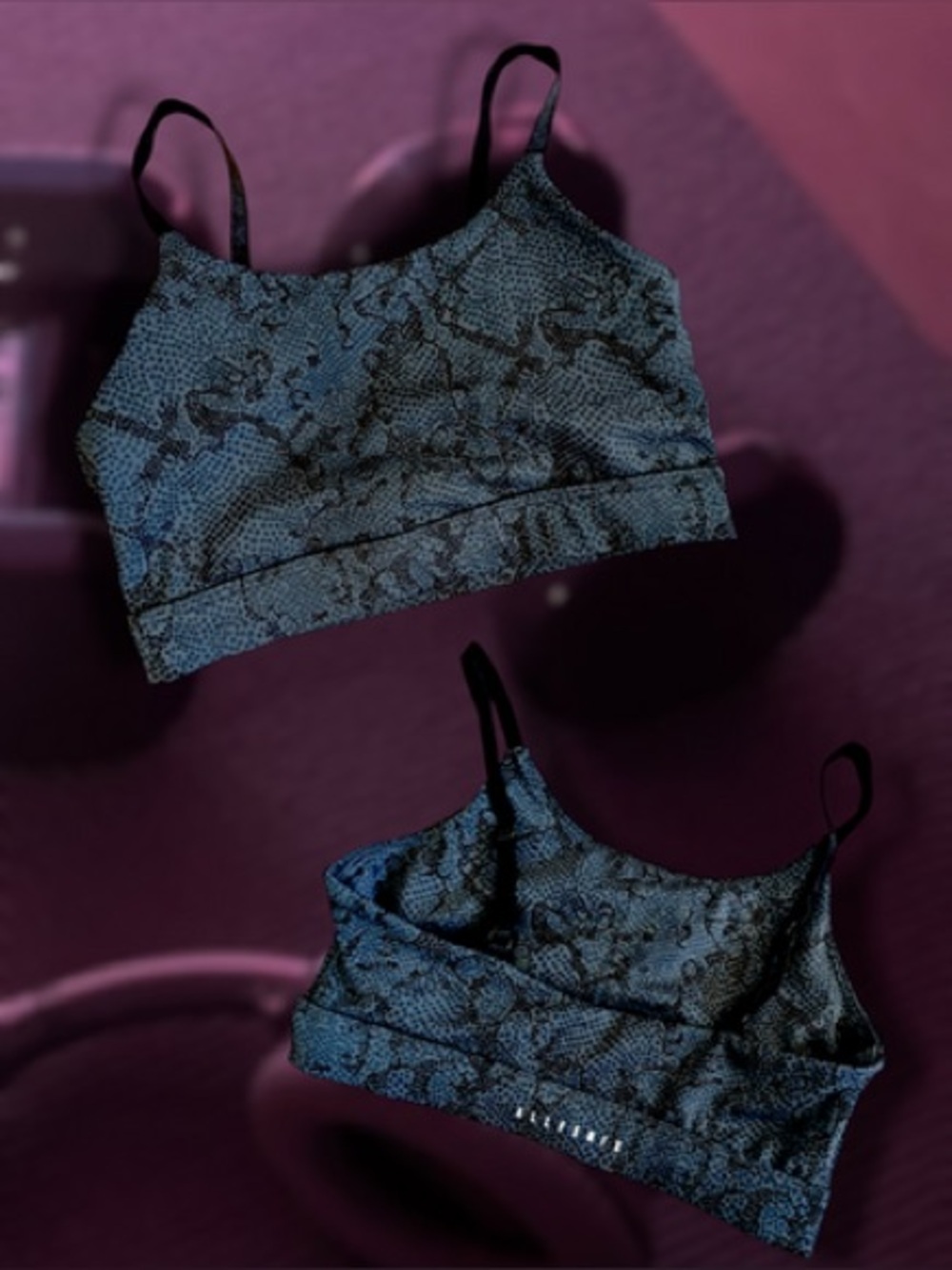 ALLFENIX Snakeskin Sports Bra Small